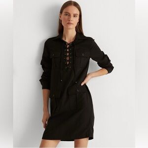 Ralph Lauren Black Label | Dresses | Ralph Lauren Black Label Lace Up Tank  Dress | Poshmark